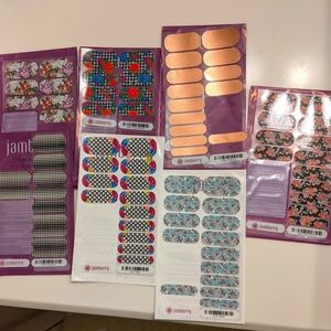 Jamberry nail half sheets and partials Bundle!